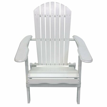GUARDERIA White Folding Adirondack Chair GU3092963